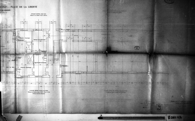 Groupe scolaire Ferdinand-Buisson : plan du rez-de-chaussée par Henri Prath, 20 décembre 1898.