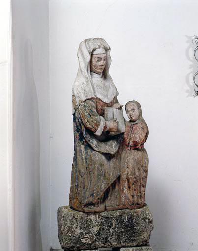 Groupe sculpté : l'Education de la Vierge