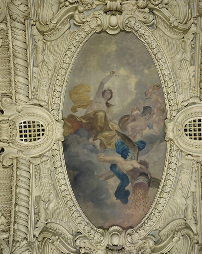 Salle des Fêtes : compartiment du plafond : Allégorie de la Fortune.