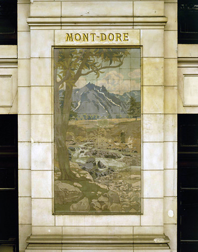 Panneaux de céramique : Mont-Dore.