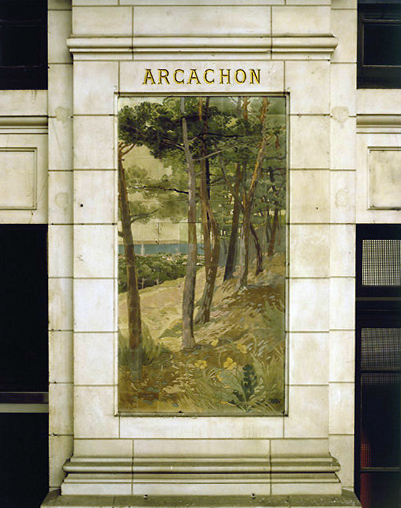 Panneaux de céramiques : Arcachon.