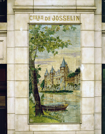 Panneaux de céramique : Château de Josselin.