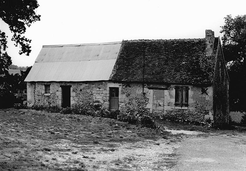 Chevarnay : vue générale de deux logis accolés.