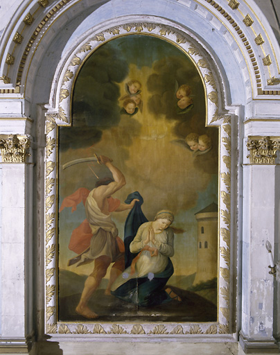 Tableau : Martyre de sainte Barbe