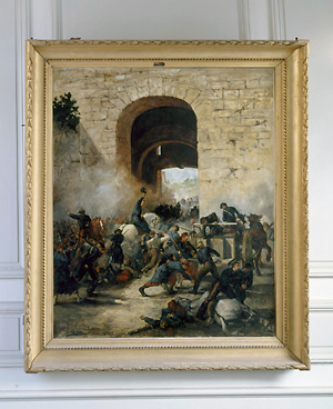 Tableau : le dernier effort de la porte de Ballan