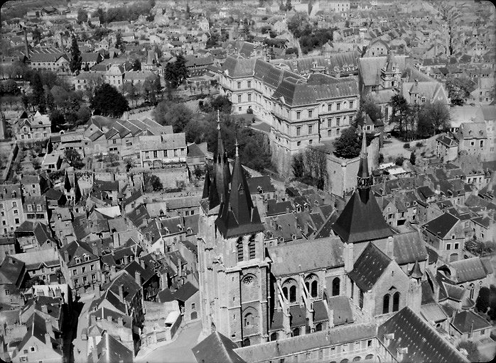 Vue aérienne en 1951.