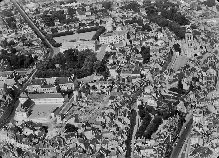 Vue aérienne en 1955.