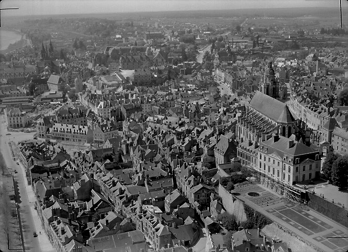 Vue aérienne en 1951.