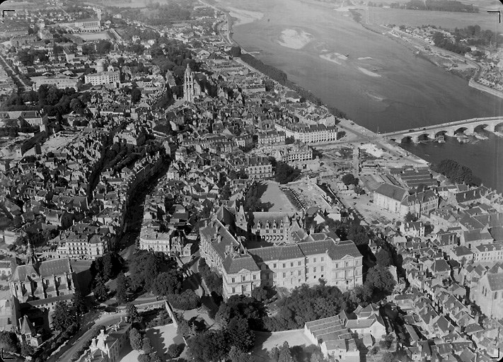 Vue aérienne en 1949.