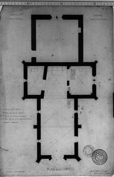 Plan, milieu 19e siècle.