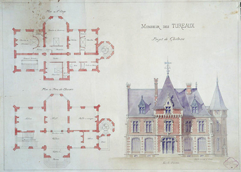 Projet, plan et élévation