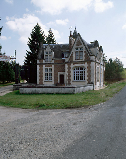 Maison du concierge. Vue prise du nord ouest