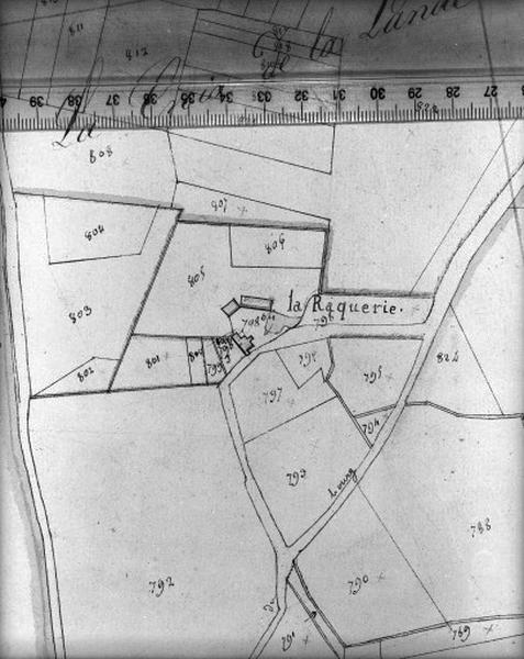 Cadastre napoléonien, détail : la Raquesie.