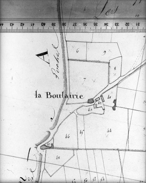 Cadastre napoléonien, détail : la Boulairie.