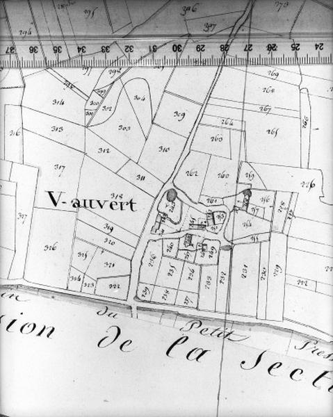 Cadastre napoléonien, détail : Vauvert.