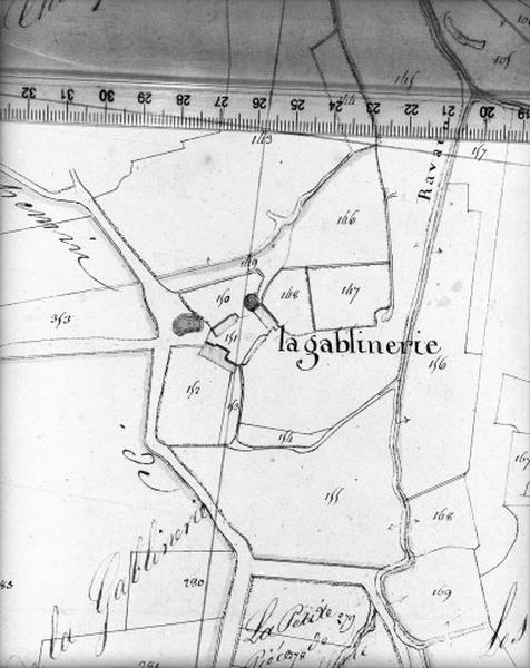 Cadastre napoléonien, détail : la Gablinerie.