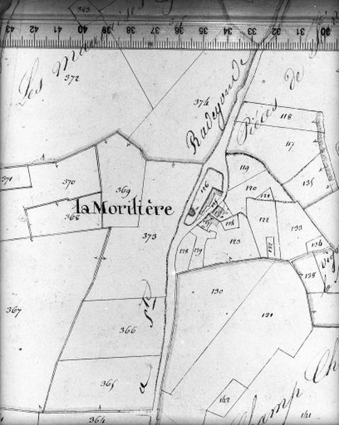 Cadastre napoléonien, détail : la Morillère.