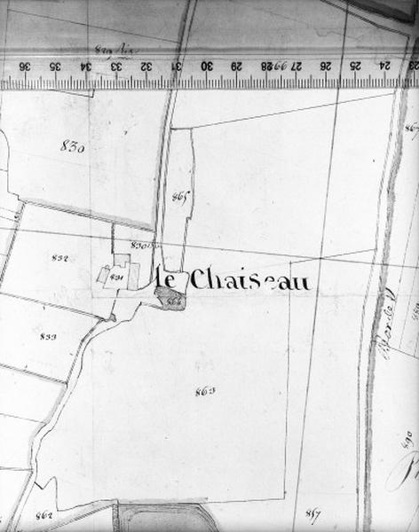 Cadastre napoléonien, détail : le Chaiseau.