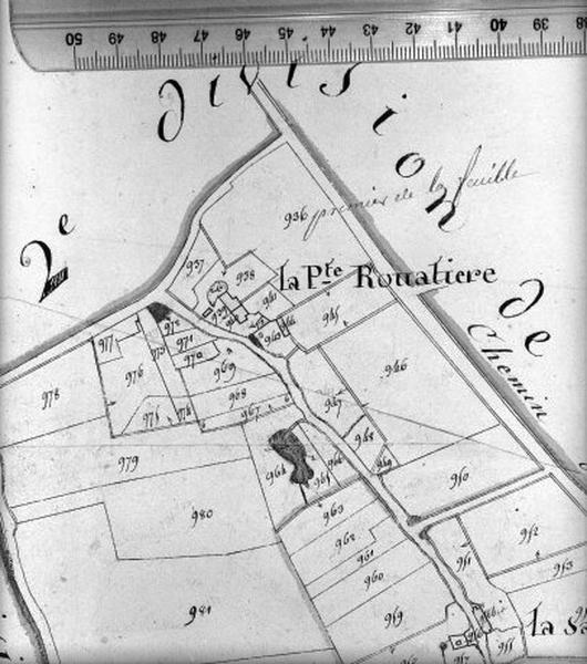 Cadastre napoléonien, détail : la Petite Rouatière.