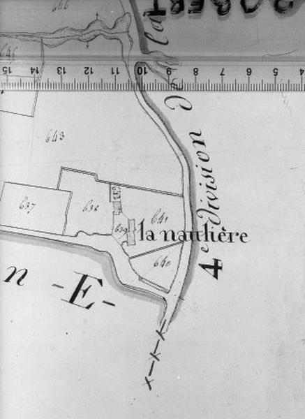 Cadastre napoléonien, détail : la Naulière.