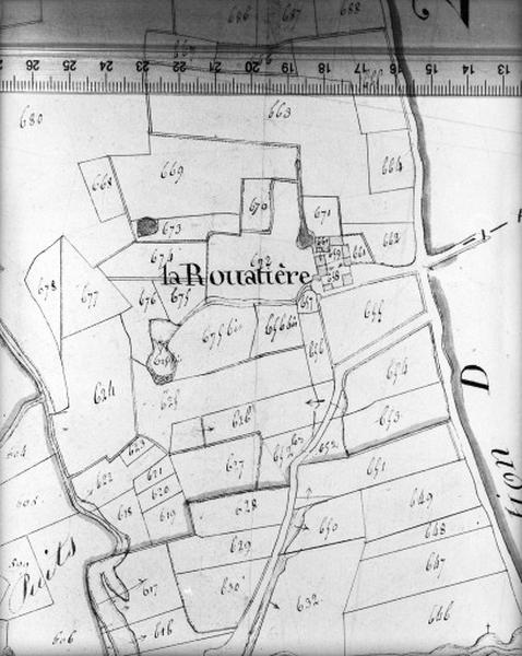 Cadastre napoléonien, détail : La Rouatière.