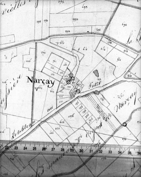 Cadastre napoléonien, détail : Narçay.