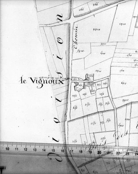 Cadastre napoléonien, détail : le Vignoux.
