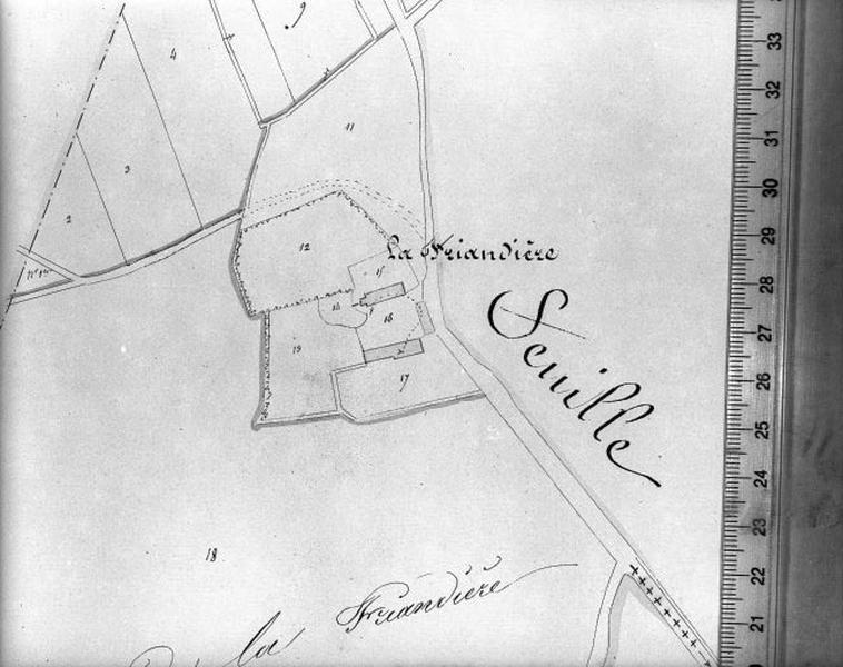 Cadastre napoléonien, détail : la Friandière.