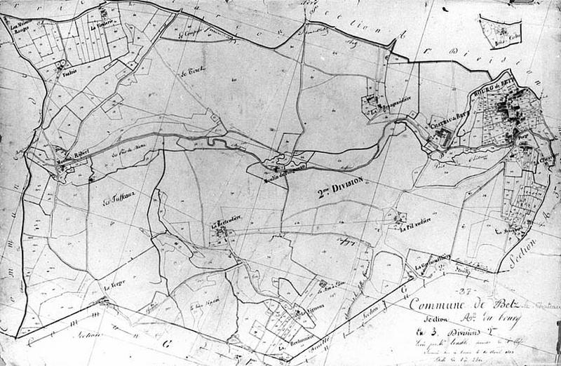 Cadastre napoléonien, détail : le Petit Beussa.