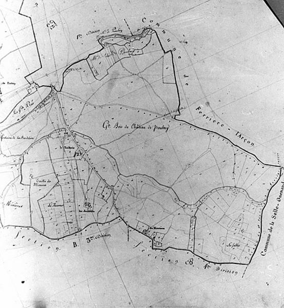 Feuille de section du plan cadastral ancien, section A2, éch. 1/2500e, 1812, 2e partie.