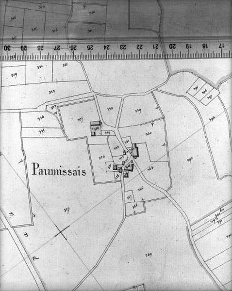 Cadastre napoléonien, détail : le Bourg.