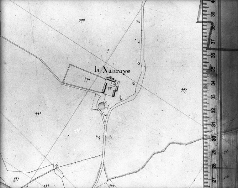 Cadastre napoléonien, détail : la Nauraye.