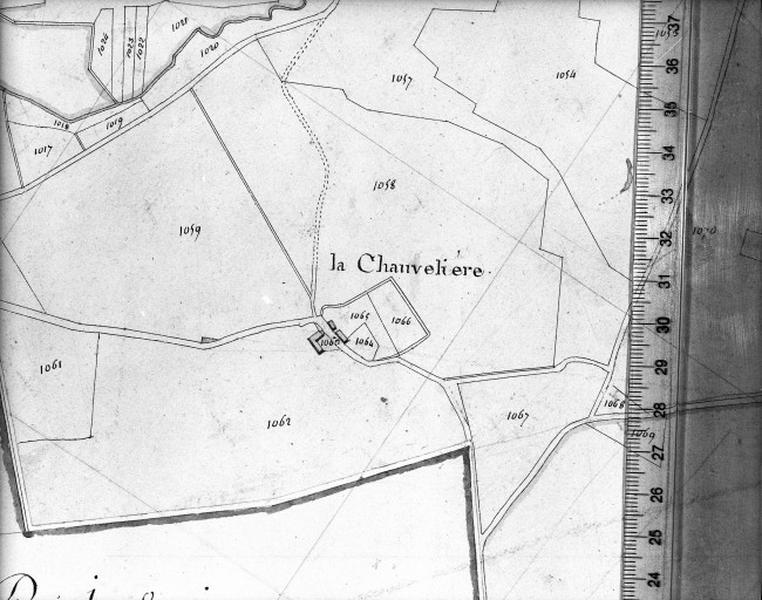 Cadastre napoléonien, détail : la Chauvelière.