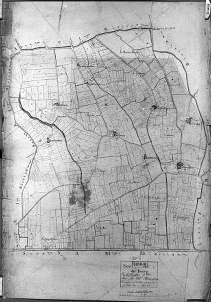 Section A3 du cadastre napoléonien, vue d'ensemble.