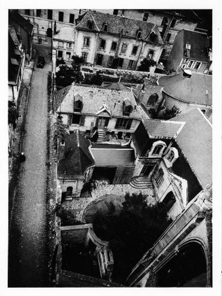 Hôtel dit maison du curé de Tours, vue aérienne oblique.