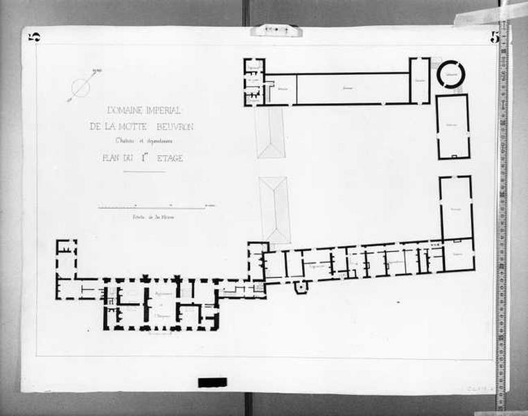 Plan du premier étage.