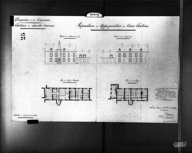 Réparations et appropriation du vieux château.