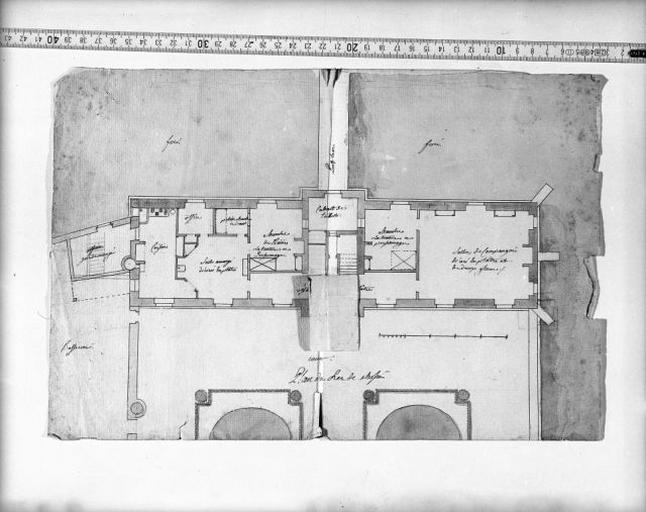 Plan du rez de chaussée.