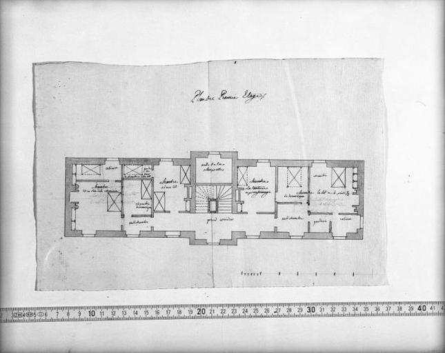 Plan du premier étage.