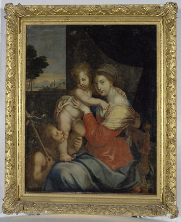 Tableau : Vierge à l'Enfant et saint Jean-Baptiste