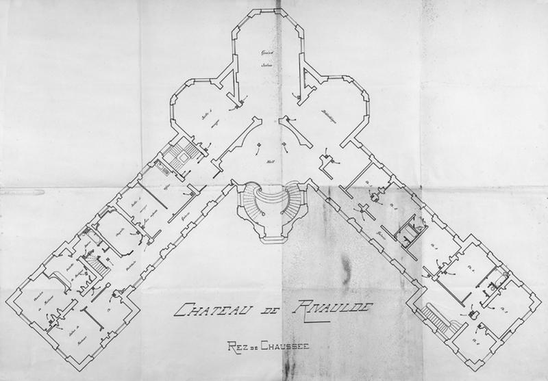 Plan du rez-de-chaussée.