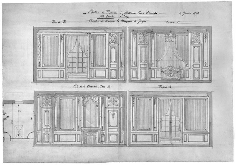 Aile gauche ; premier étage ; chambre de Madame la Marquise de Sévigné.