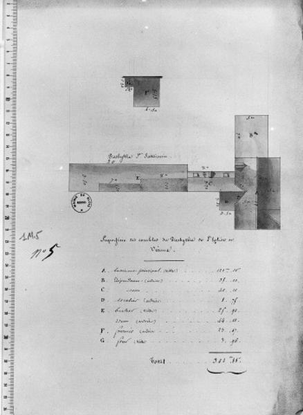 Plan de la toiture.