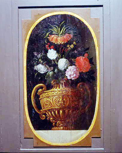 Peintures (2) : vase de fleurs.