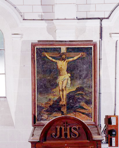 Tableau : Christ en croix.