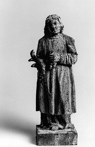 Bâton de procession (bâton de confrérie) : saint Vincent.