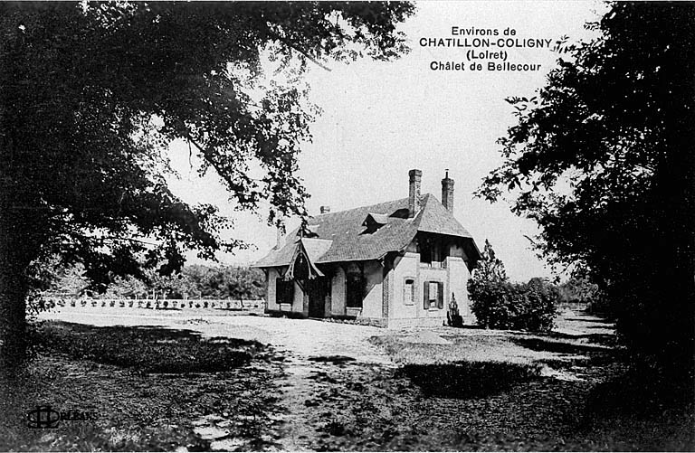 Vue générale du Châlet de Bellecour vers 1900 (carte postale ancienne).