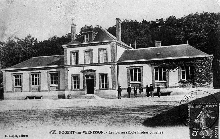 Le pavillon Guinier (H), circa 1910 (carte postale ancienne).