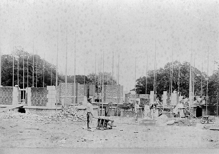 Chateau : état d'avancement des travaux le 21/05/1891.