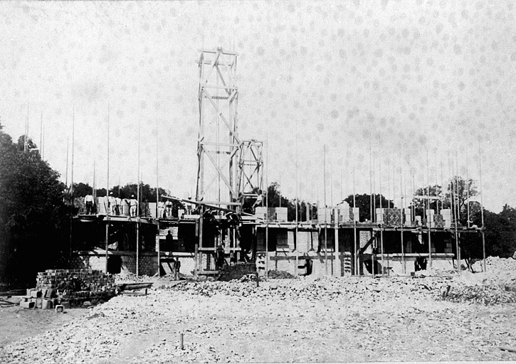 Chateau : état d'avancement des travaux le 02/06/1891.